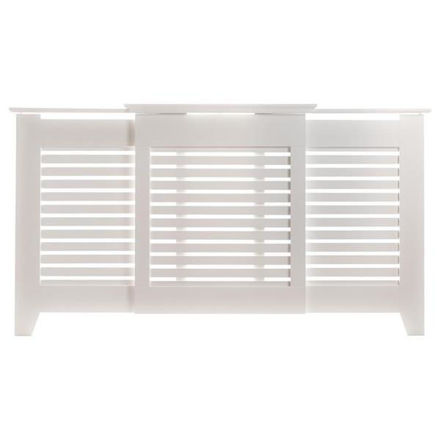 Picture of TEMA CONTEMPORARY ADJUSTABLE RADIATOR COVER  - WHITE MEDIUM