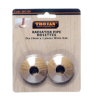 Picture of Trojan Plastic Woodgrain Radiator Rosettes 15mm - White Oak