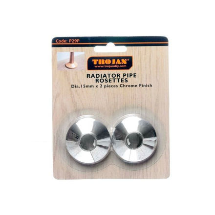 Picture of TROJAN CHROME PIPE ROSETTES COVER - 2PK