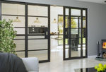 Picture of DEANTA NM31 BLACK DOOR CLEAR GLASS 80"X32"