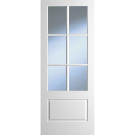 Picture of DOVER MARINA 1P/6L GLAZED PRIMED DOOR 80X32