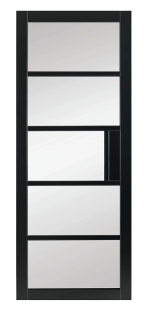 Picture of MAYFAIR BELGRAVIA GLAZED BLACK DOOR 80X32