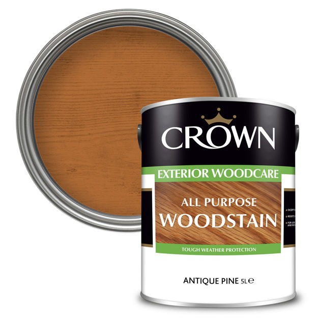 Picture of CROWN TRADE ALL PURP WOODSTAIN ANT PINE 5LTR