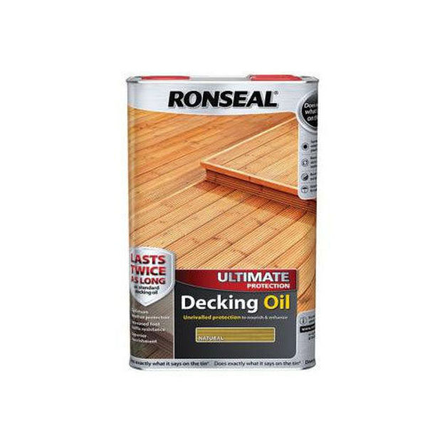 Picture of RONSEAL ULTIMATE DECKING OIL NATURAL 5LTR