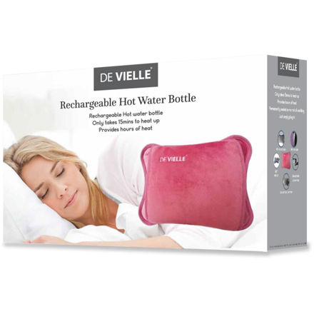 Picture of DEVILLE RECHARGABLE HOT WATER BOTTLE PINK