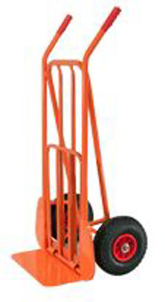 Picture of ORANGE HD SACK TRUCK - PNEUMATIC WHEELS