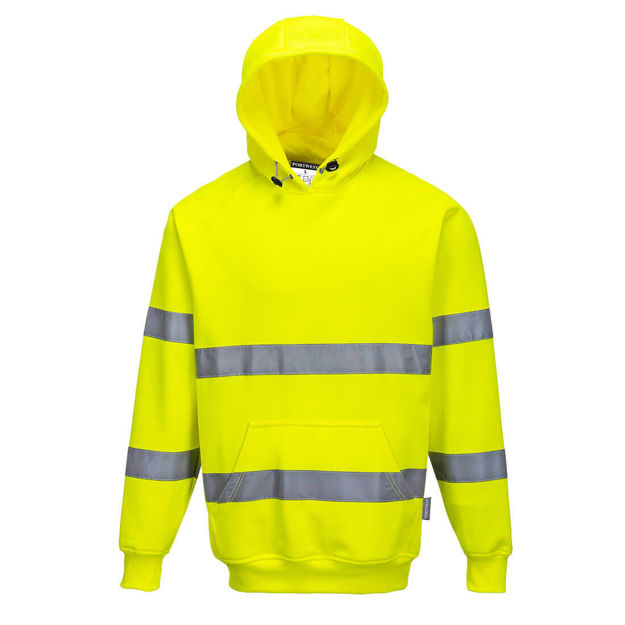 Picture of HI VIZ HOODIE YELLOW B304 (L)