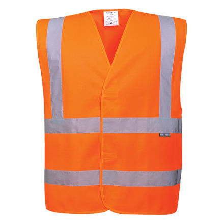 Picture of HI-VIZ VEST/WAISTCOAT 2 BAND ORANGE L/XL