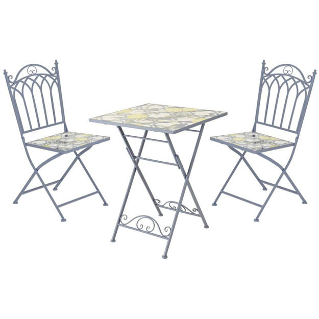 Picture of SICILY Mosaic 2 Seater Bistro Set