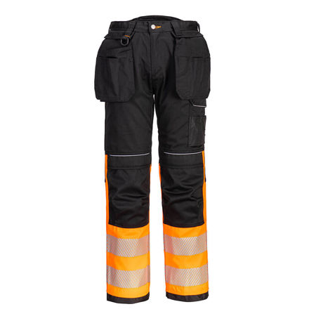 Picture of PW3 HI-VIS CLASS 1 TROUSERS ORG/BLK (30)