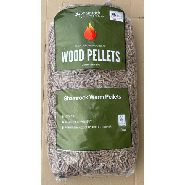Picture of SHAMROCK WOOD PELLETS 10KG### 10 FOR €50 ###