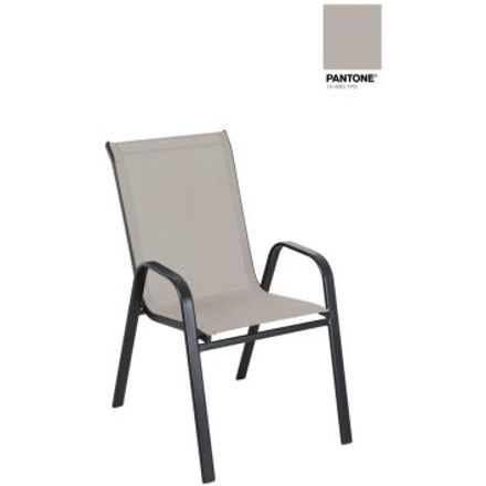 Picture of TEXTILENE STACKING GARDEN CHAIR TAUPE