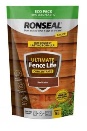 Picture of RONSEAL SHED & FENCE POUCH RED CEDAR 950ML