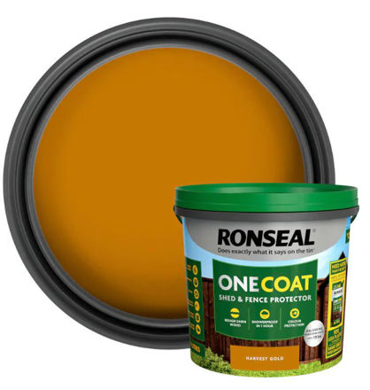 Picture of ONE COAT SHED&FENCE PROTECTOR 5L HARVEST GOLD
