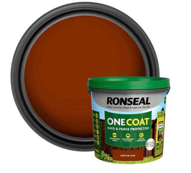 Picture of ONE COAT SHED&FENCE PROTECTOR 5L MEDIUM OAK