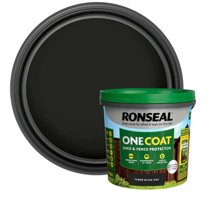 Picture of ONE COAT SHED&FENCE PROTECTOR 5L TUDOR BLACK