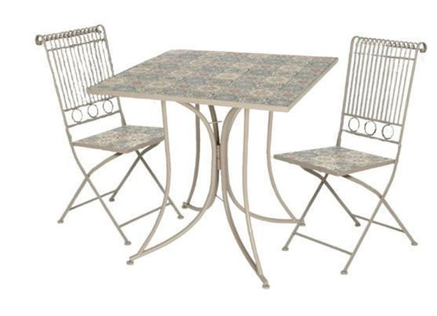 Picture of SEVILLE MOSAIC 2 SEATER SQ BISTRO SET