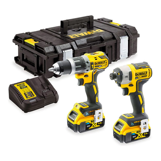 Picture of DEWALT 18V DRILL & IMPACT DRIVER SET & 2#4AH BATTERIES