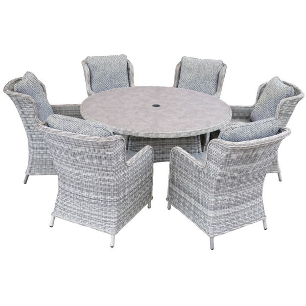 Picture of Avignon 6 seater rattan patio dining set