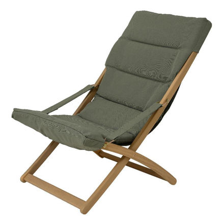 Picture of Acacia wood folding lounge deck chair
