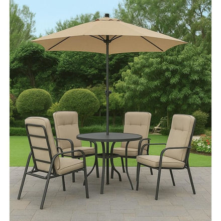 Picture of VERONA 4 Seater CUSHIONED ROUND Patio Set