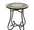 Picture of SANTORINI MATT BLACK MOSAIC SIDE TABLE