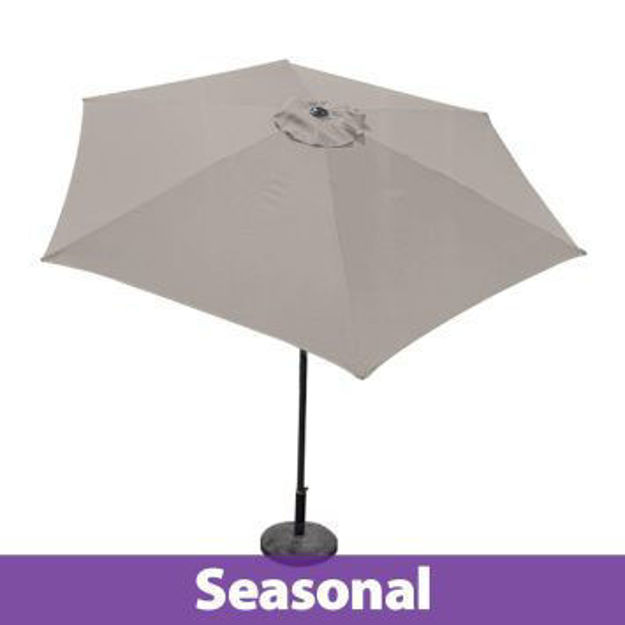 Picture of NATURAL TAUPE ALUMINIUM PARASOL -2.7m